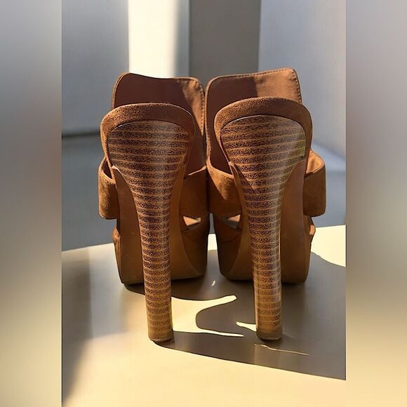 Divided by H&M Brown Suede Tasseled Slip On Mules | Women’s Size 6 - Picture 4 of 6